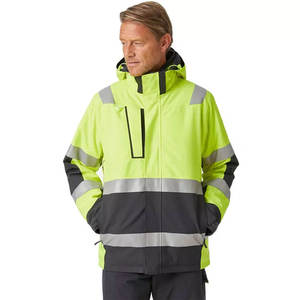 Chaqueta de Seguridad Impermeable de Alta Visibilidad, Ignífuga, Unisex, con Capucha y Elástica, para Trabajo en Invierno - Product Image 6