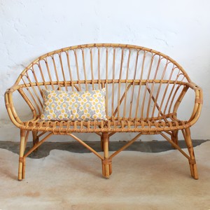 Living room furniture rattan <b>sofa</b> chair natural cane lounge <b>cheap</b> cost <b>sofas</b> for hotel coffee shop - Product Image 2