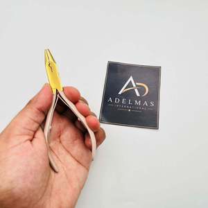 Pince à micro-perles pour extensions de cheveux, pince à bec de canard en acier inoxydable, impression de logo personnalisé, service OEM - Product Image 2