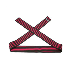Genouillère élastique noire avec rayures colorées et motif en zigzag pour vêtements de fitness pour hommes - Product Image 2