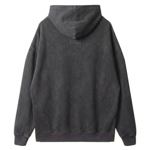 Sudadera con Capucha Unisex de Forro Polar al por Mayor, 180 Gramos, Cierre de Cremallera, Corte Regular, Talla Grande, Invierno, Servicio OEM con Impresión Personalizada - Product Image 2