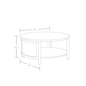 Modern Light Luxury Solid <b>Wood</b> <b>Round</b> <b>Coffee</b> <b>Table</b> With Natural Rattan Side Panels For Hotel Living Room Apartment - Product Image 5