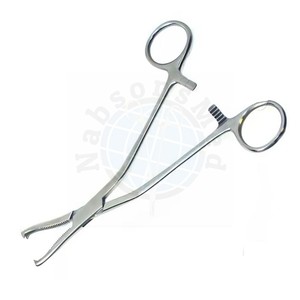 Pinzas para Sujetar Huesos Dingman de 7.5 Pulgadas, Mandíbulas Angulares Dentadas 2x2, Dientes Afilados, Acero Inoxidable, Instrumento Quirúrgico Ortopédico - Product Image 4