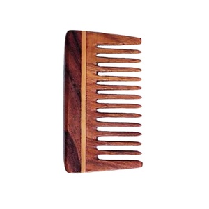 หวีเสียบไม้ทำจากไม้ธรรมชาติทำมือหวีสำหรับชายและหญิงหวีสำหรับปลูกผมและชายและหญิงหวีซี่กว้างสำหรับร้านทำผมในบ้านโรงแรม - Product Image 4