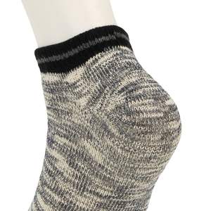 Marled Heather Grey Ankle <b>Socks</b> Pair Eco Friendly Bamboo Merino Wool Hosiery Breathable Anti Bacterial <b>Soft</b> Touch - Product Image 4
