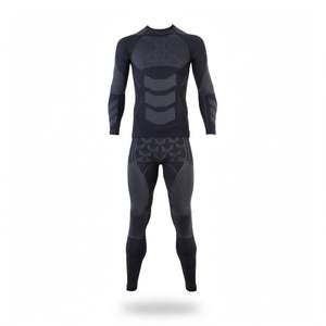 ชุดออกกำลังกายผู้ชาย พรีเมียม แห้งเร็ว ระบายอากาศได้ดี ผลิตจากไนลอน โพลีเอสเตอร์ และสแปนเด็กซ์ ชุด 2 ชิ้น สำหรับฤดูหนาว เหมาะสำหรับการฝึกซ้อมและออกกำลังกาย - Product Image 2