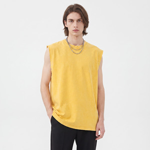 Camiseta sin mangas para hombre, que absorbe la humedad, para entrenamiento, correr, gimnasio, OEM ODM, camiseta sin mangas de algodón para hombre, ropa deportiva para gimnasio - Product Image 1