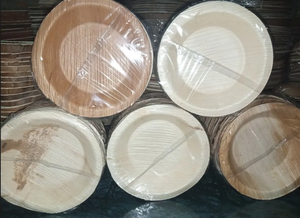 Assiette en fibre de palme écologique, très demandée |   Assiettes en feuilles de palmier d'arec 100% naturelles et biodégradables en vrac - Product Image 3