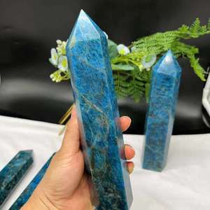 หินอะพาไทต์ธรรมชาติทรงหอคอย ขัดเงา ใช้ตกแต่งบ้าน สำนักงาน ขายส่ง - Product Image 2