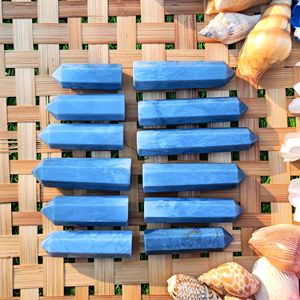 Punta de Cristal de Ópalo Azul Natural Chakralume Owyhee, Tallado Plano Pulido, Varita Curativa, Puntero, Piedra Energética para Meditación Reiki - Product Image 5