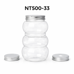 Botella PET de 500 ml con Forma de Muñeco de Nieve y Tapa de Aluminio para Dulces, Frutos Secos - Exportación OEM - Product Image 6