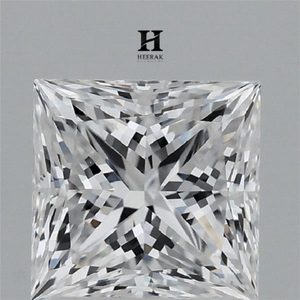 Diamant blanc de 2 carats, couleur E, pureté VVS2, taille princesse, offrant une symétrie carrée élégante et un éclat glacé exceptionnel. - Product Image 1