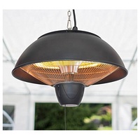Chauffe-soleil infrarouge halogène portable à suspendre au plafond, pour extérieur, patio, jardin, café, restaurant, usage commercial, avec télécommande