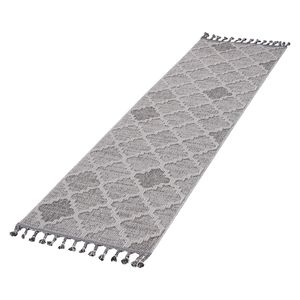 LOOM and LUXE 2X8 ชุดพรมปูพื้นในร่ม/กลางแจ้งสีขาว/เทา - Product Image 3