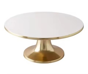 Support à gâteau rectangulaire moderne à 2 niveaux en acier inoxydable, plateau de présentation de pâtisserie et desserts en métal, support de service à buffet et traiteur à étages - Product Image 4