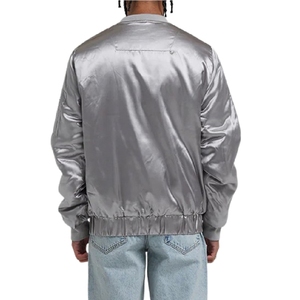 High Quality USA Satin <b>Varsity</b> <b>Jacket</b> <b>Men</b> <b>Bomber</b> <b>Jacket</b> Custom Logo Stylish Sportswear Factory Direct Supplier Deal - Product Image 2