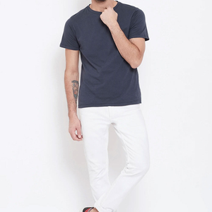 Camiseta Casual de Alta Calidad para Hombre, Impresión Digital Personalizada, Diseño Sólido, Ropa de Algodón Barata al por Mayor para Correr y Uso Casual - Product Image 6