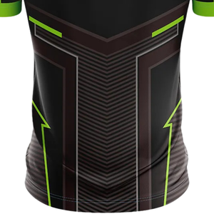 Camiseta Deportiva de Cricket Sublimada en Verde Lima y Negro para Hombre, Manga Corta, Uniforme de Equipo, Ropa para Partidos, Entrenamiento Atlético y Alto Rendimiento - Product Image 6