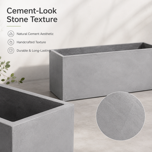 Macetas Decorativas Tipo Jardinera, <span class=keywords><strong>Grandes</strong></span>, Estilo Cemento, Modernas, Divisor de Espacios, Ecológicas, para Jardín, Comercio e Interiores - Product Image 2