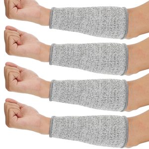 Manchons de cyclisme unisexes gris anti-UV, respirants et anti-transpiration en Spandex et Polyester, taille adulte - Product Image 1