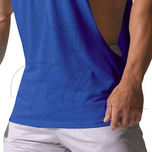 Vente flash - Débardeur basique pour homme en coton pur, sans manches, pour la musculation et le fitness, séchage rapide, respirant, service OEM - Product Image 5