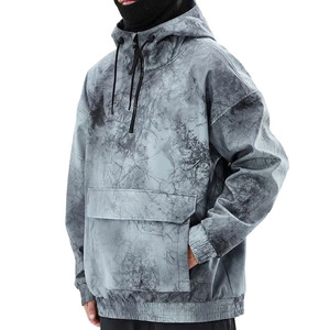 Custom Printing Men's Waterproof Windproof Soft Shell Ski <b>Jackets</b> Snowboard Hooded Ski <b>Jackets</b> Ski Pullover <b>With</b> <b>Fleece</b> <b>Lining</b> - Product Image 6