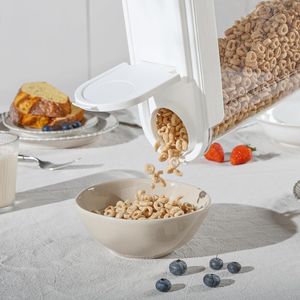 Set di 3 Contenitori Ermetici in Plastica per Alimenti con Coperchi a Scatto, Organizzatore Dispenser per Cereali per Dispensa Cucina - Product Image 2