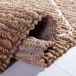 Natural Fiber Hand Woven <b>Jute</b> Geometric Area <b>Rug</b> Stylish Home Decor Set - Product Image 4