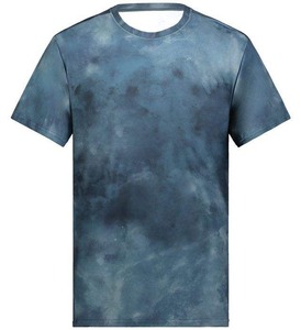 เสื้อยืดกีฬาพิมพ์ลายตามสั่งขายส่ง ผ้าโพลีเอสเตอร์ 100% เสื้อวิ่งออกกำลังกายสำหรับผู้ชาย พร้อมโลโก้ เสื้อผ้าหนาน้ำหนักมาก - Product Image 2