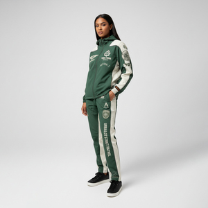 Ensemble veste et pantalon de survêtement en nylon imperméable pour homme avec logo brodé personnalisé par le fabricant - Product Image 6