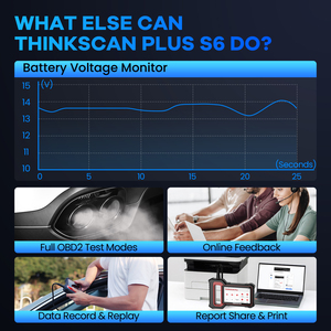 Thinkscan cộng với Máy quét S6 OBD2 4 Hệ thống chẩn đoán miễn phí trọn đời Đầu đọc mã chẩn đoán công cụ quét xe - Product Image 6