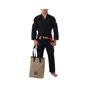 Chaqueta Kimono Oversize de Cuero Estilo Boho Japonés con Cuello Alto y Logo Frontal para Judo y Artes Marciales al por Mayor - Product Image 4