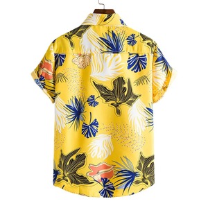 เสื้อฮาวายผู้ชายราคาส่ง OEM ระบายอากาศได้ดี สวมใส่สบาย คุณภาพพรีเมียม ราคาถูก เสื้อเชิ้ตผู้ชายสำหรับผู้ใหญ่ - Product Image 3