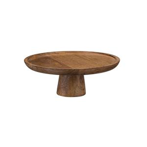 Wooden <b>Cake</b> Stand Dessert Platter Stand with Gold <b>Cake</b> <b>Servers</b> - Product Image 3