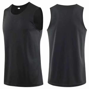 Camiseta de Baloncesto Personalizada con Número Bordado de Alta Calidad OEM, Camiseta de Baloncesto Básica sin Mangas con Cuello Redondo para Hombre - Product Image 3