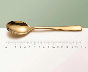 12 Pieces Stainless Steel Golden Dinner Spoon Set | Premium <b>Mirror</b> Finish | Rust Resistant, Dishwasher Safe | Luxury 16cm PVD - Product Image 6