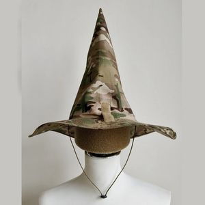 Sombrero de Bruja Unisex Ajustable con Estampado de Camuflaje para Uso en Exteriores, Estilo Casual de Primavera/Verano, Material de Lona de Poliéster - Product Image 3