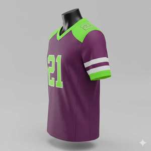 Custom American Football Jersey Shirts Printed Quick Dry Breathable Sport Mesh Boxy Oversized T-shirt Short Plus Size 100% - Product Image 3