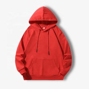 Sweat-shirt à capuche polaire personnalisé pour homme, prix de gros, chaud et uni pour l'hiver, style streetwear - Product Image 2