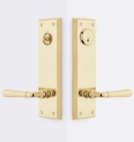 Poignée de tirage double en acier inoxydable noir pour meubles et maison, personnalisable avec quincaillerie de porte à passage et intimité