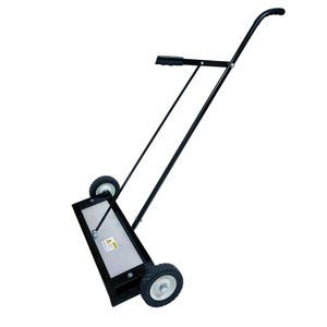 Barredora magnética de alta resistencia de 24 pulgadas para recoger piezas metálicas pequeñas de la superficie, las ruedas y el mango - Product Image 1