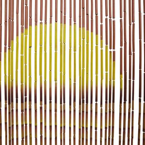 Tenda porta insetto di controllo dei parassiti con 39.4 "x 78.7" bambù e palma stampa - Product Image 6