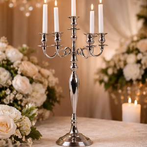 Support de bougie artisanal pour table, élégant chandelier décoratif, bougeoir vintage fait main pour table - Product Image 3