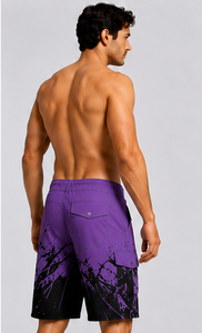 High Quality <b>Mens</b> Board Shorts Custom Wholesale Swim <b>Trunks</b> Quick Dry Beach Shorts Surfing Shorts Polyester Drawstring Pocket - Product Image 2