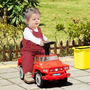 Auto Elettrica per Bambini Stile SUV Rossa con Musica, Clacson, Luci e Vano Portaoggetti per il Divertimento dei Bambini - Product Image 2
