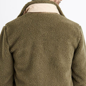 Wholesale Custom Solid Color Zipper Fleece <b>Jackets</b> <b>Sherpa</b> Winter Polar Fleece <b>Jacket</b> Street Fashion Fleece <b>Jackets</b> for <b>Men</b> - Product Image 4