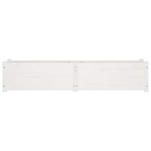 Lot de 2 jardinières surélevées en bois de pin massif blanc - Product Image 5