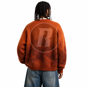 2026 Men's Stylish Winter Mohair <b>Cardigan</b> <b>Sweater</b> Soft Hairy Knit Button Up Casual Clothing Comfortable Warm Layering Wear - Product Image 3