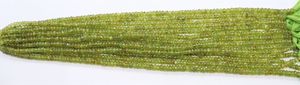 Cuentas de peridoto natural lisas en forma de rondel de 5-6 mm, cuentas de peridoto en forma de rondel, cuentas de peridoto sueltas para la fabricación de joyería al por mayor. - Product Image 4