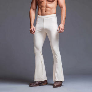 Leggings de Yoga con Cintura Elástica para Hombre, Leggings Deportivos con Corte Acampanado, Leggings de Compresión para Ejercicio - Product Image 6